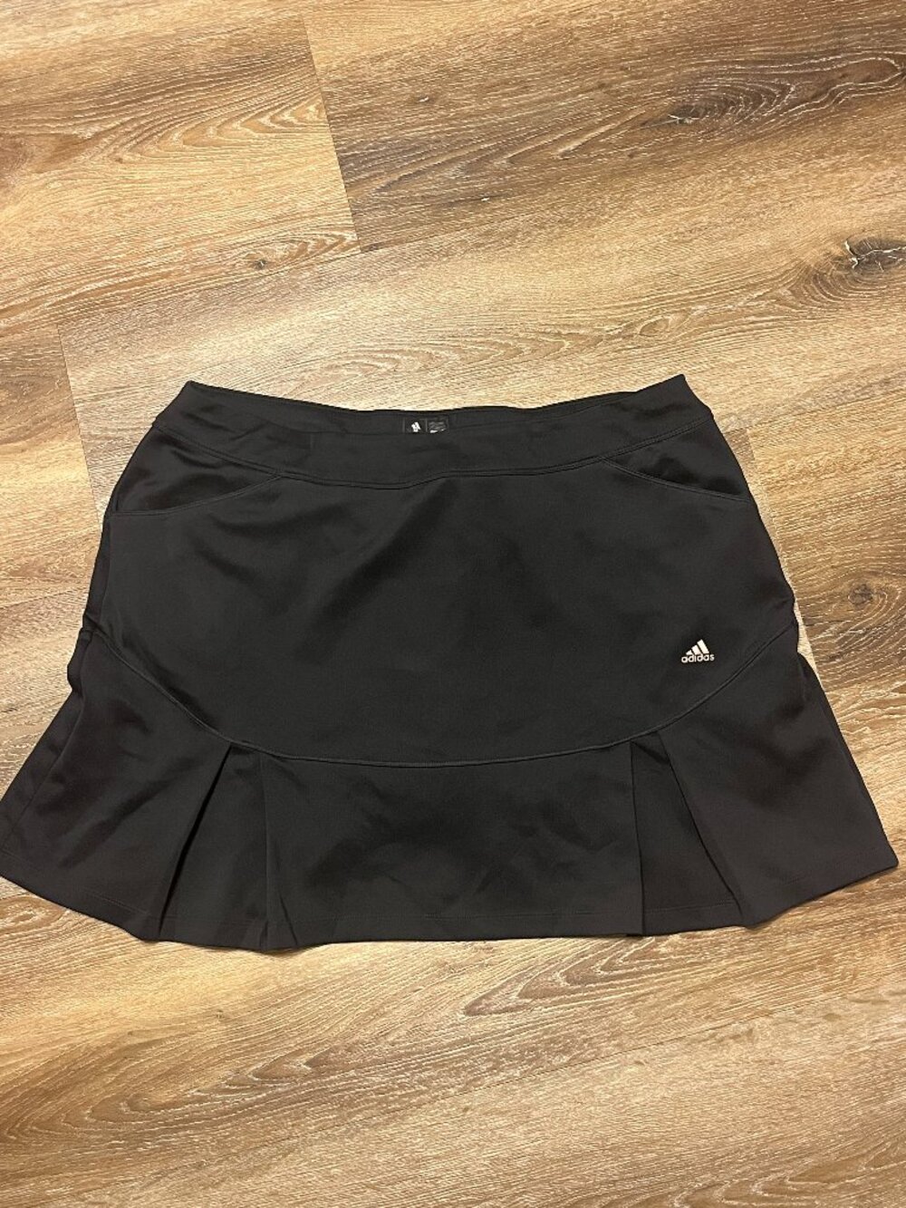 Adidas Black Pleated Activewear Skort/Tennis Skirt, XL 16/18
